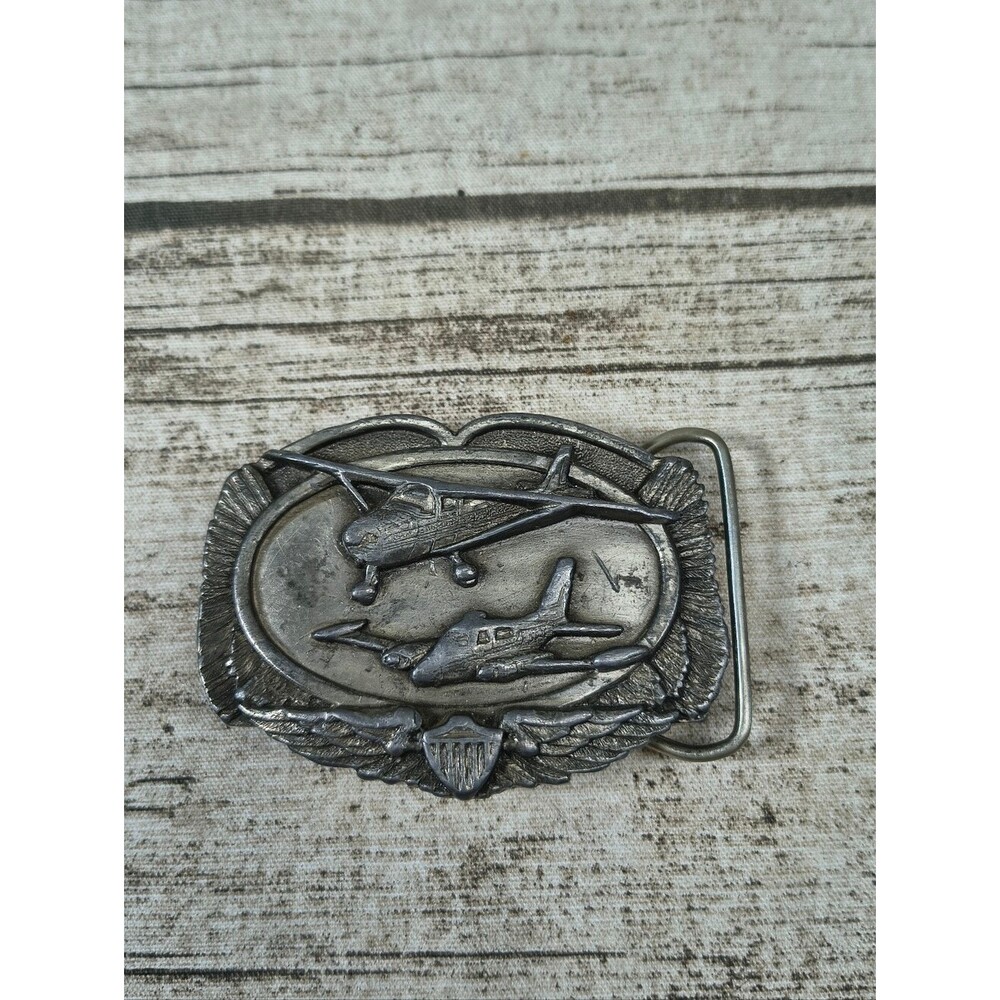 Siskiyou Buckle Co Vintage 80s Aircraft Buckle